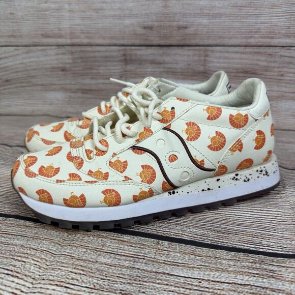 Saucony X Pardon Me Jazz Original "Thanksgiving Turkey" Print Sneakers Mens 6.5 - Picture 1 of 14